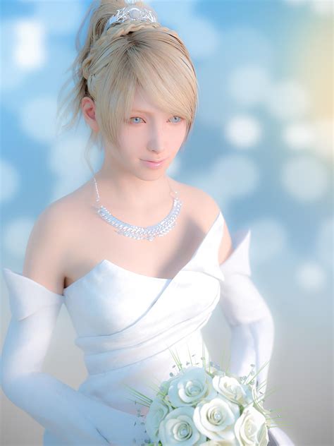 3D Compilation: Lunafreya Final Fantasy XV Threesome Double .